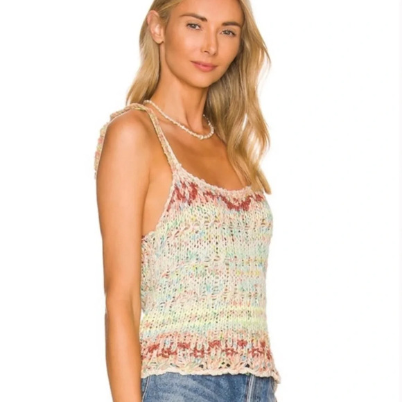 Free People Palmetto Tank in Candied Dream Combo New with Tag W-581 Size S - Picture 2 of 12